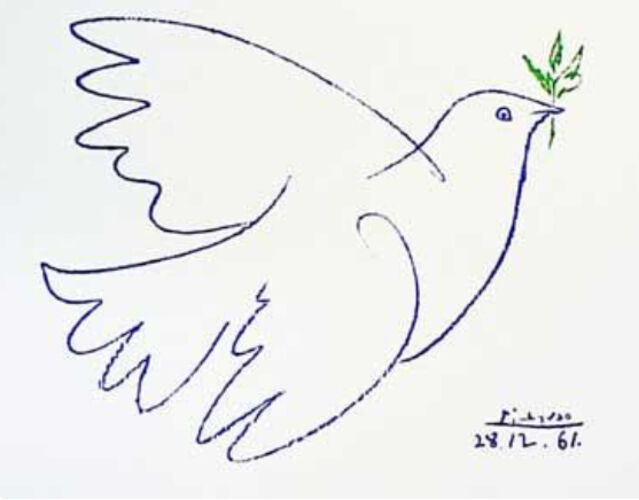 Pablo Picasso Peace Dove Paloma Del Pace Colombe De La Paix