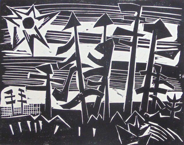 Karl Schmidt Rottluff Russian Forest Russisches Wald 1918 Available For Sale Artsy