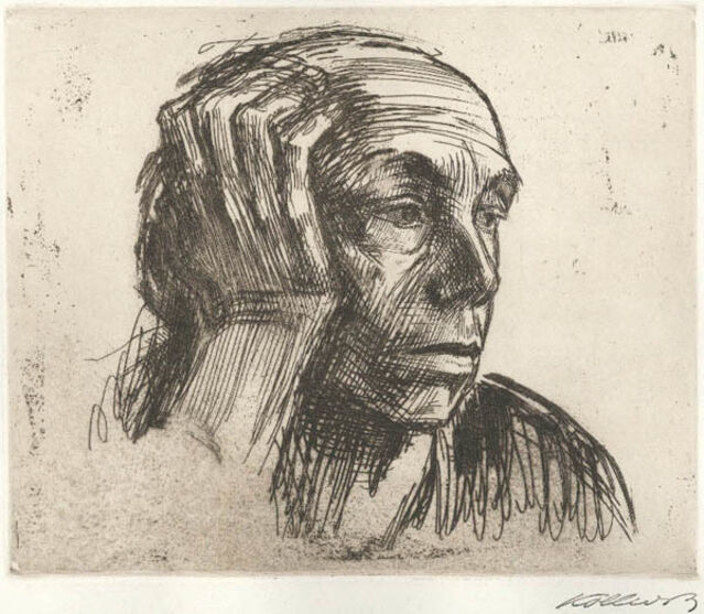 Käthe Kollwitz | Selbstbildnis (Self Portrait) (1921) | Available ...