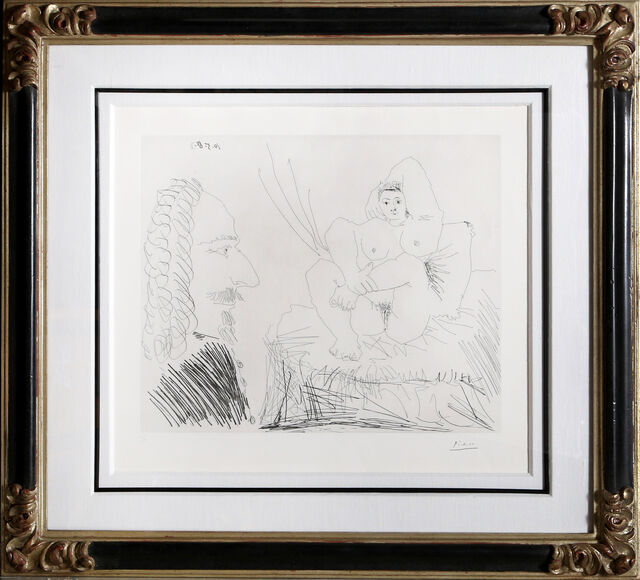 Pablo Picasso | Courtisane au Lit avec un Visiteur (Bloch ...
