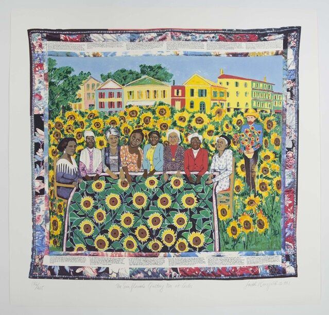 Faith Ringgold The Sunflower Quilting Bee at Arles (1997