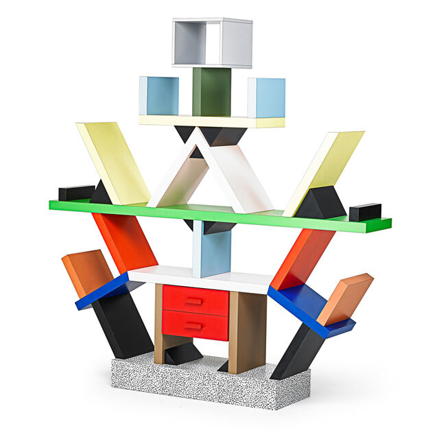 Ettore Sottsass Memphis Group Carlton Bookcase Italy 1981 Artsy ettore-sottsass-memphis-group-carlton-bookcase-italy-1981-artsy