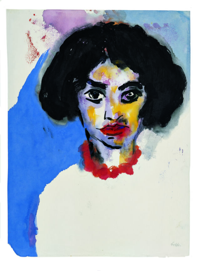 Emil Nolde Frau T Mit Roter Kette 1930 Artsy