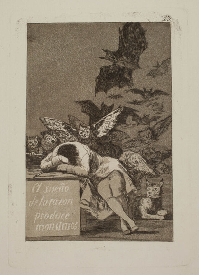 Francisco De Goya El Sueño De La Razon Produce Monstruos