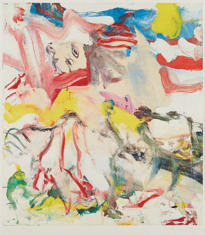 Willem de Kooning, ‘Figure in Landscape VI’, 1980, Print, Offset lithograph in colors, on wove paper, with full margins, Phillips