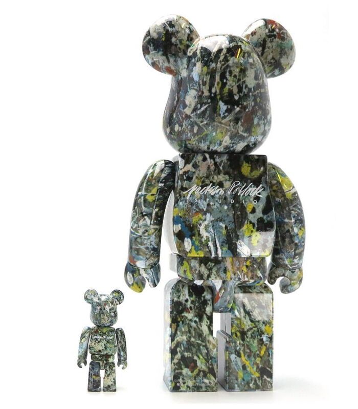 MEDICOM Toy Be@rbrick 100 Jackson Pollock Studio Bearbric Figure for sale online 