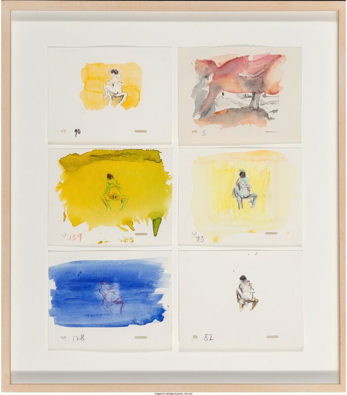 Cecily Brown Four Letter Heaven six Animation Cells 1995 Artsy Cecily brown four letter heaven six animation cells 1995 artsy