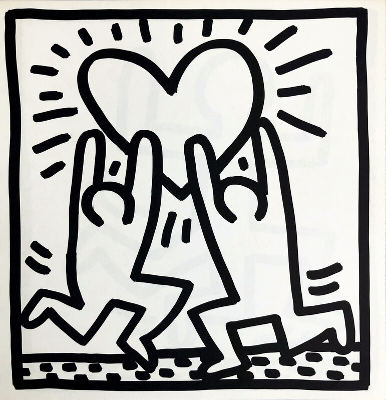 Keith Haring Keith Haring Untitled Heart Lithograph 19 19 Artsy Keith Haring Keith Haring Untitled Heart Lithograph 19 19 Artsy
