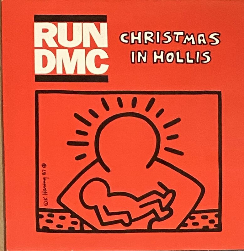 Keith Haring Rare Original Keith Haring Vinyl Record Art Run Dmc Christmas 19 Available For Sale Artsy Keith Haring Rare Original Keith Haring Vinyl Record Art Run Dmc Christmas 19 Available For Sale Artsy