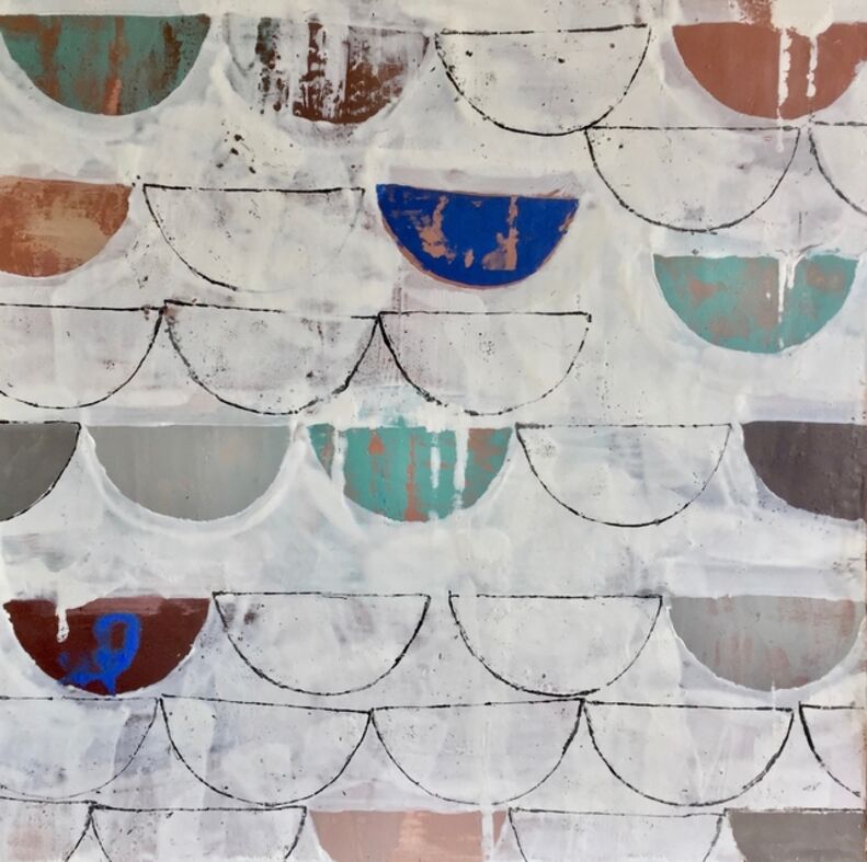 Marissa Voytenko What The Tide Brought In Encaustic Abstract