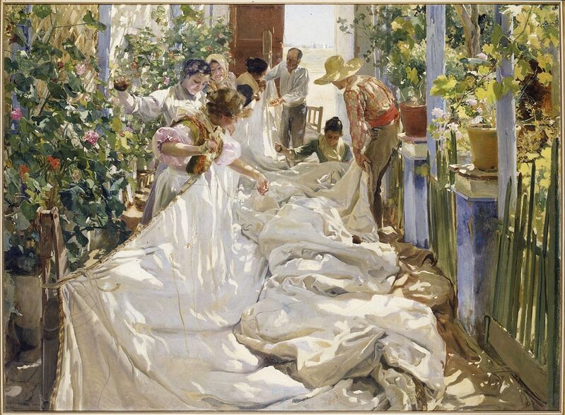 Joaquin Sorolla Y Bastida Sewing The Sail 16 Artsy Joaquin Sorolla Y Bastida Sewing The Sail 16 Artsy
