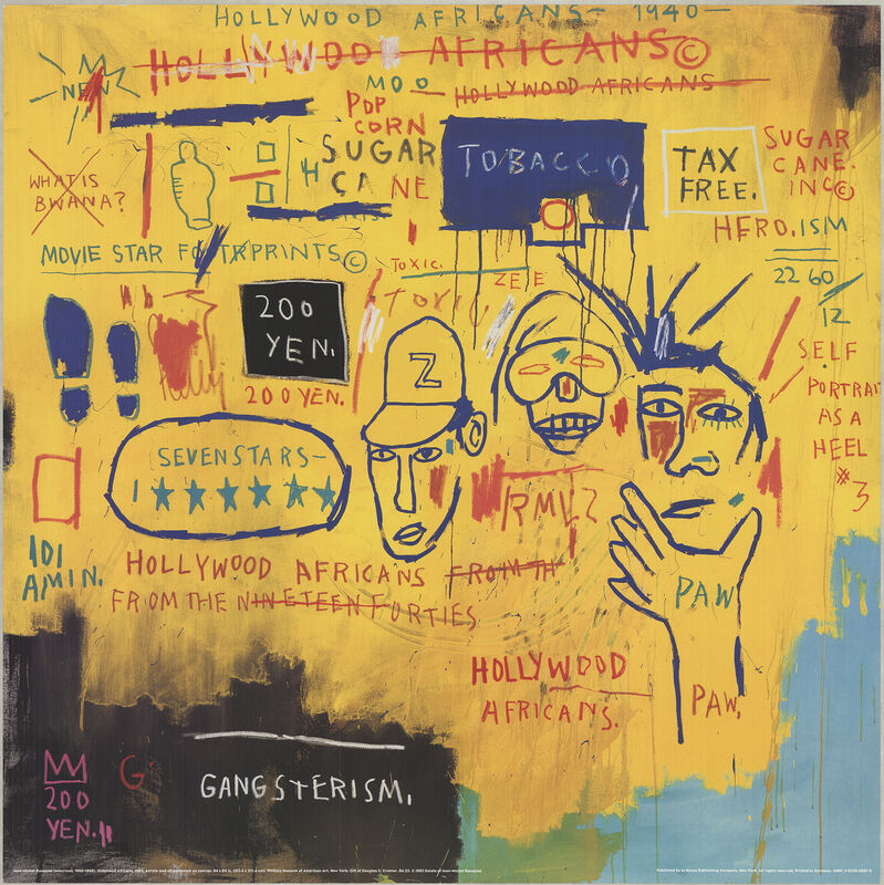 Jean Michel Basquiat Hollywood Africans 1993 Artsy Jean Michel Basquiat Hollywood Africans 1993 Artsy