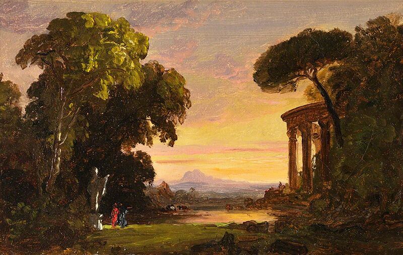 Jasper Francis Cropsey Ruins With Figures Late 19th Century Available For Sale Artsy