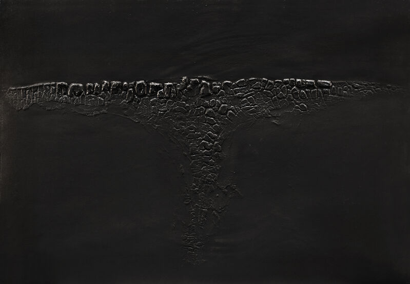 Alberto Burri | Cretto Nero F (1971) | Artsy
