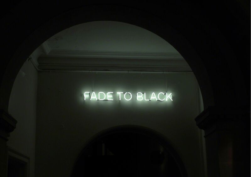 Tim Etchells Fade To Black 2012 Artsy