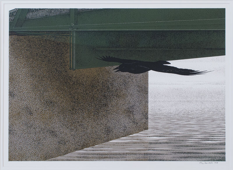 alex colville bridge and raven (1993) artsy alex colville bridge and