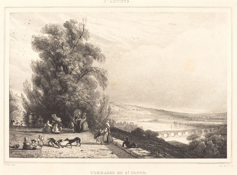 Paul Huet Terrace Of St Cloud Terrasse De St Cloud 1833 Artsy Paul Huet Terrace Of St Cloud Terrasse De St Cloud 1833 Artsy