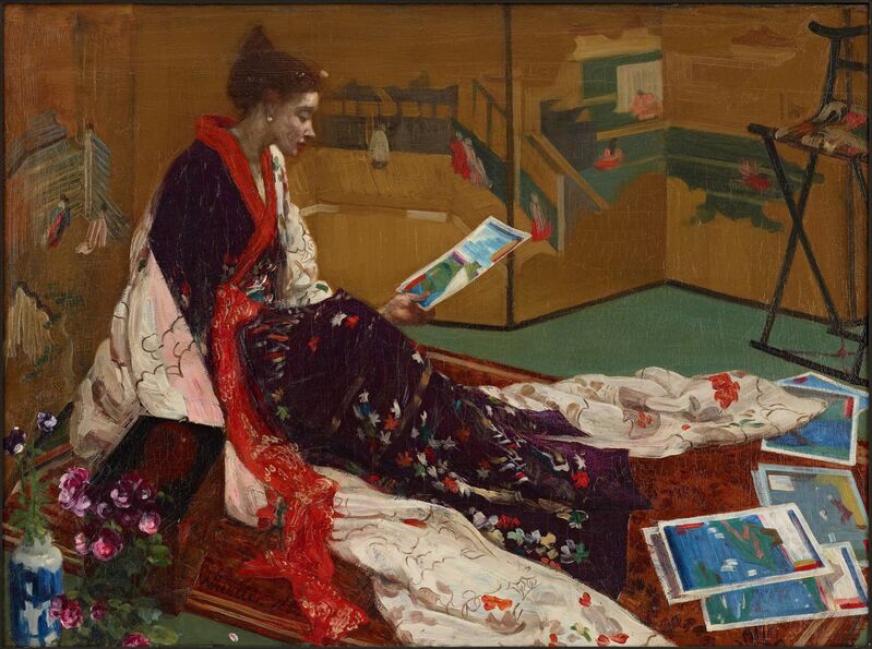 James Abbott Mcneill Whistler Caprice In Purple And Gold The Golden Screen 1864 Artsy James Abbott Mcneill Whistler Caprice In Purple And Gold The Golden Screen 1864 Artsy