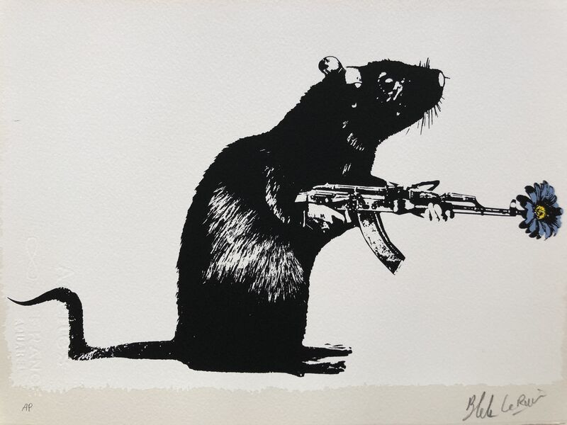 Blek Le Rat The Warrior Artist Proof 18 Available For Sale Artsy Blek Le Rat The Warrior Artist Proof 18 Available For Sale Artsy