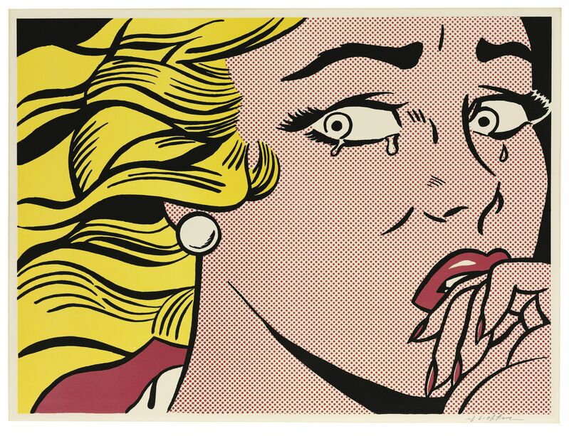 Roy Lichtenstein Crying Girl 1963 Artsy Roy Lichtenstein Crying Girl 1963 Artsy