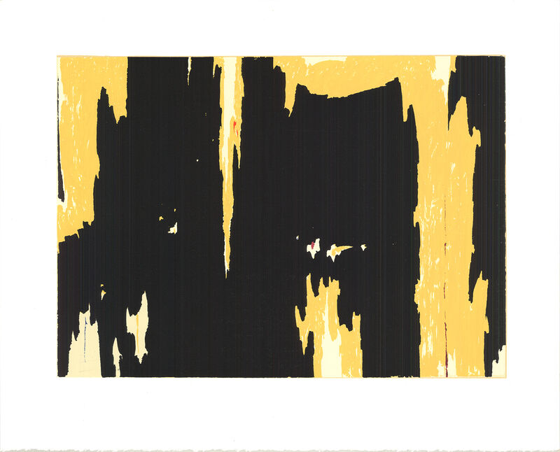 Black 1 16" x 20" Serigraph 1991 Abstract Yellow CLYFFORD STILL D No Black