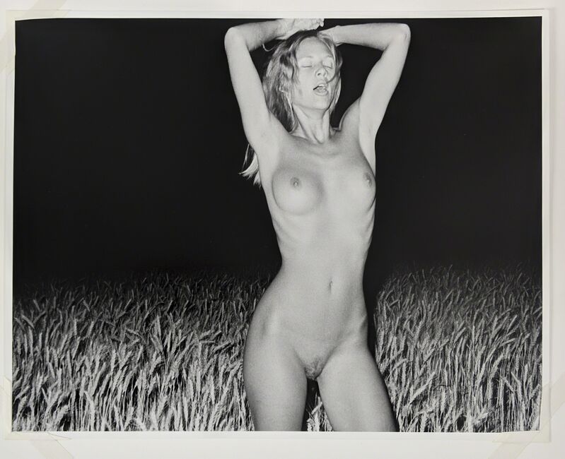 Nude in field