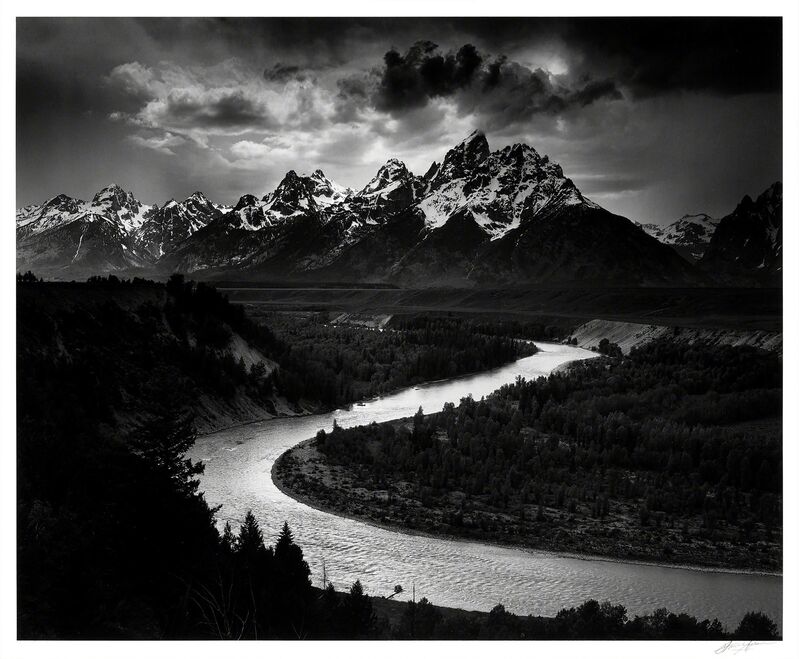 Official Historic Photo ANSEL ADAMS Snake River & Tetons Mountains Famous Nature 