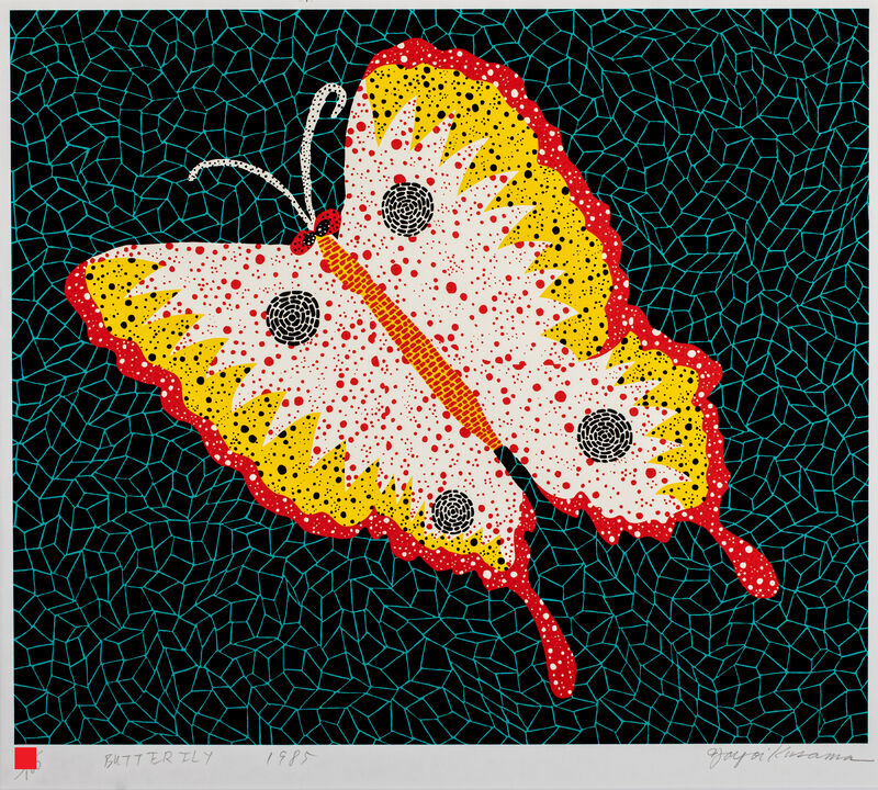 Yayoi Kusama Butterfly 蝴蝶 草間彌生 1985 Available For Sale Artsy Yayoi Kusama Butterfly 蝴蝶 草間彌生 1985 Available For Sale Artsy