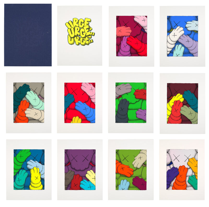 URGE Postcard set from Brooklyn Museum What Party Exhibition KAWS 