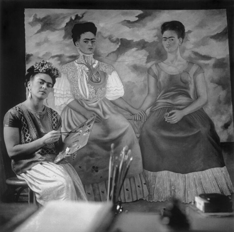 Nickolas Muray Frida Painting The Two Fridas 1939 Available For Sale Artsy