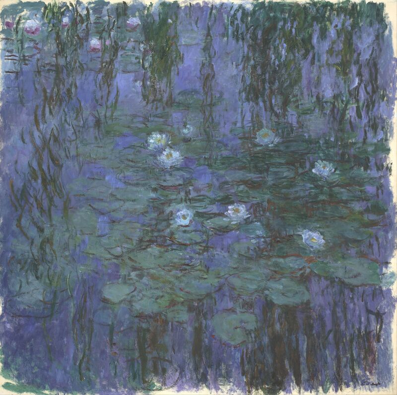 Claude Monet Blue Water Lilies 1916 1919 Artsy Claude Monet Blue Water Lilies 1916 1919 Artsy