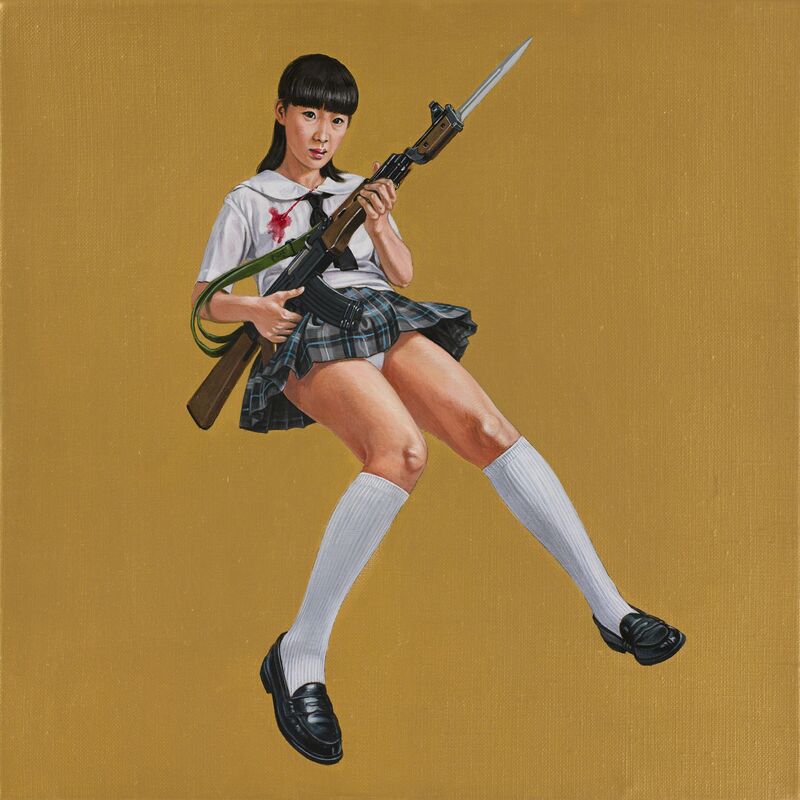 Chen Ching Yao 陳擎耀 The Falling Ak47 Girl 一位倒下的ak47少女 2016 Available For Sale Artsy