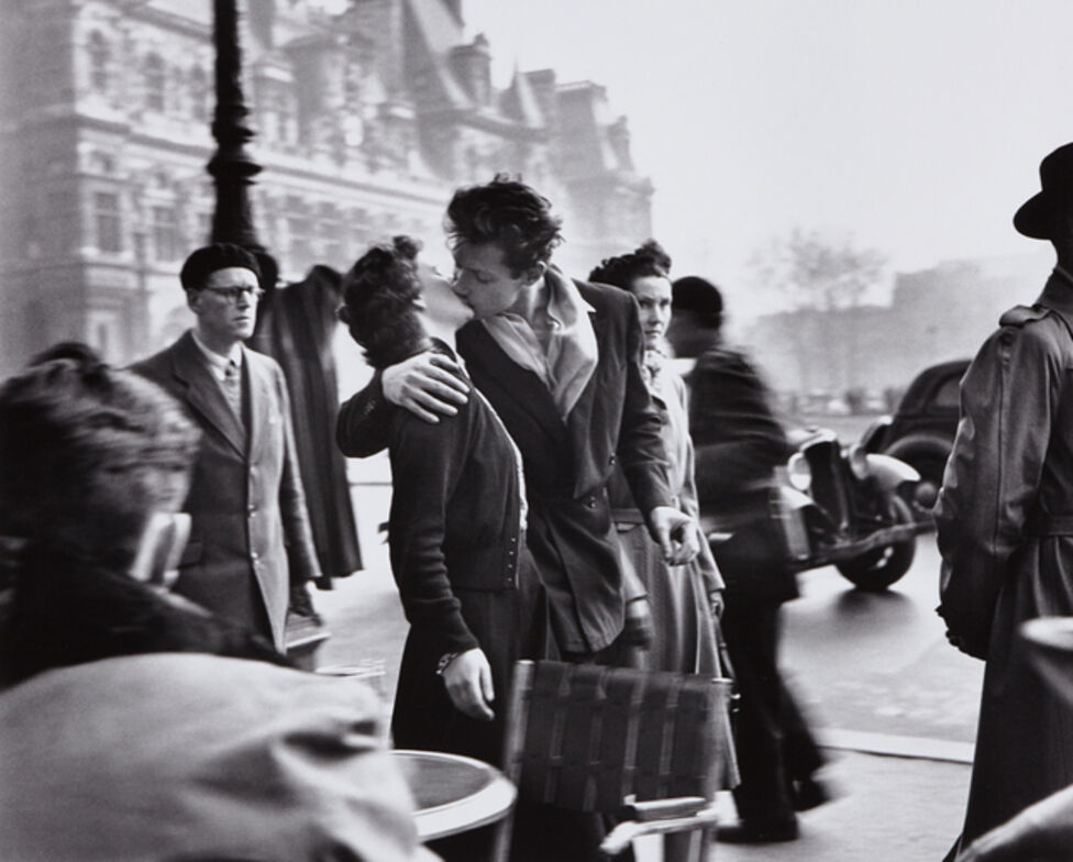 Le Baiser De L Hotel De Ville Paris 1950 Mounted Print Robert