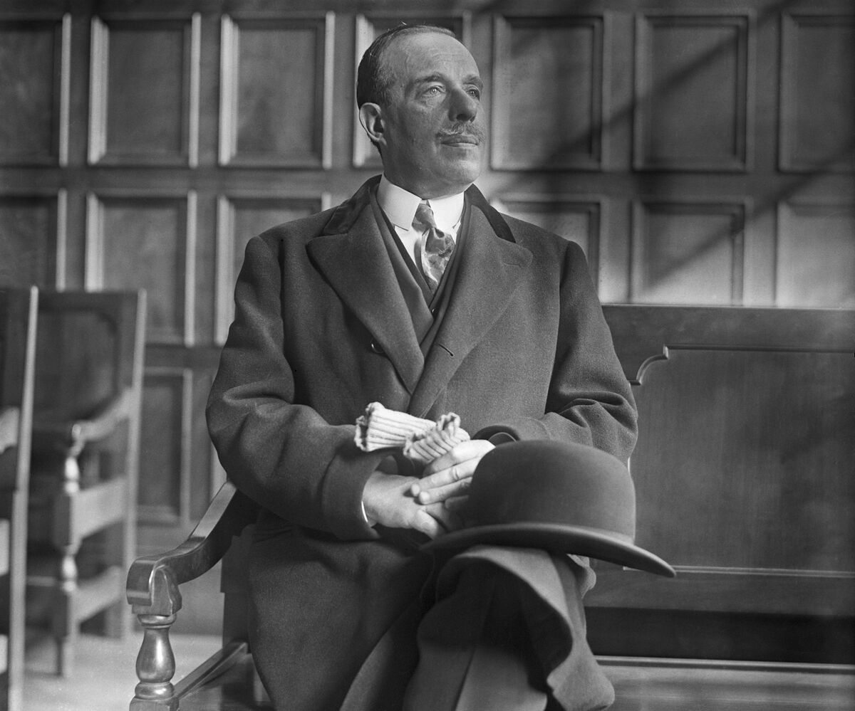 Portrait of art dealer Joseph Duveen as he appeared in court during trial of the action for $500,000, for libel brought against him by Mrs. Andree Lardoux Hahn of Kansas City, 1929. Photo by Bettmann/Contributor via Getty Images.