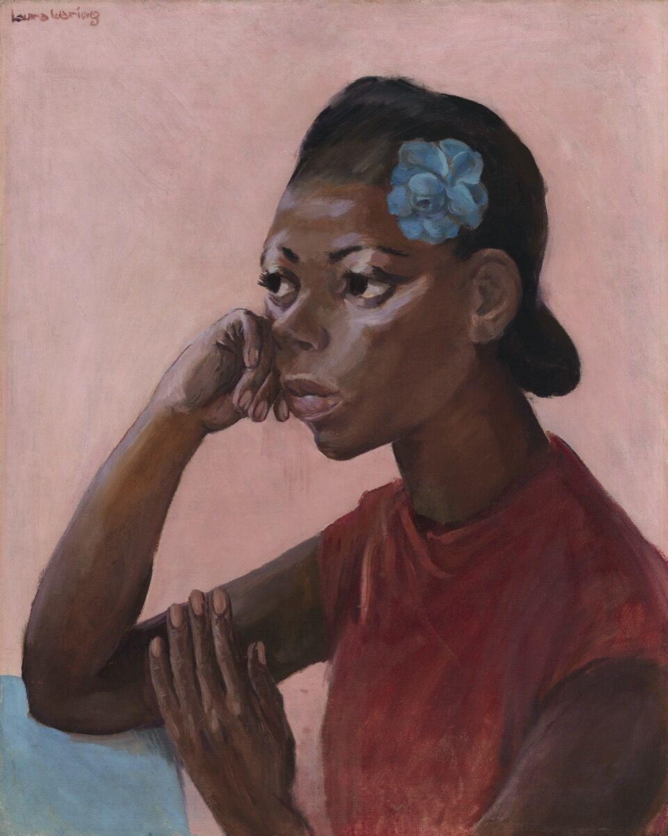 Laura Wheeler Waring, The Study of a Student, 1940s. PAFA, Gift of Dr. Constance E. Clayton in loving memory of her mother Mrs. Williabell Clayton. Courtesy of Pennsylvania Academy of the Fine Arts, Philadelphia.