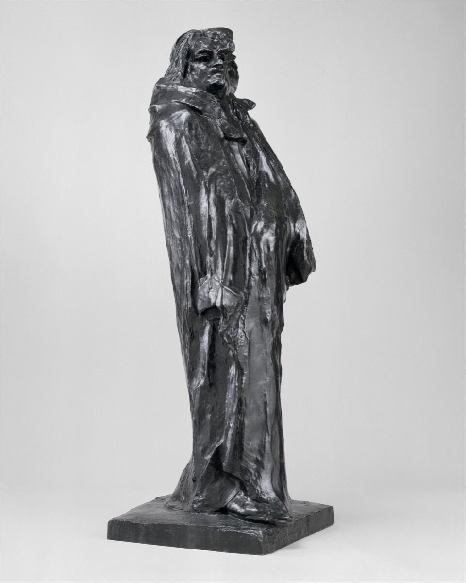 Auguste Rodin, Estudio Final para el Monumento a Balzac, modelado en 1897, año 1972. Foto a través del Museo Metropolitano de Arte.