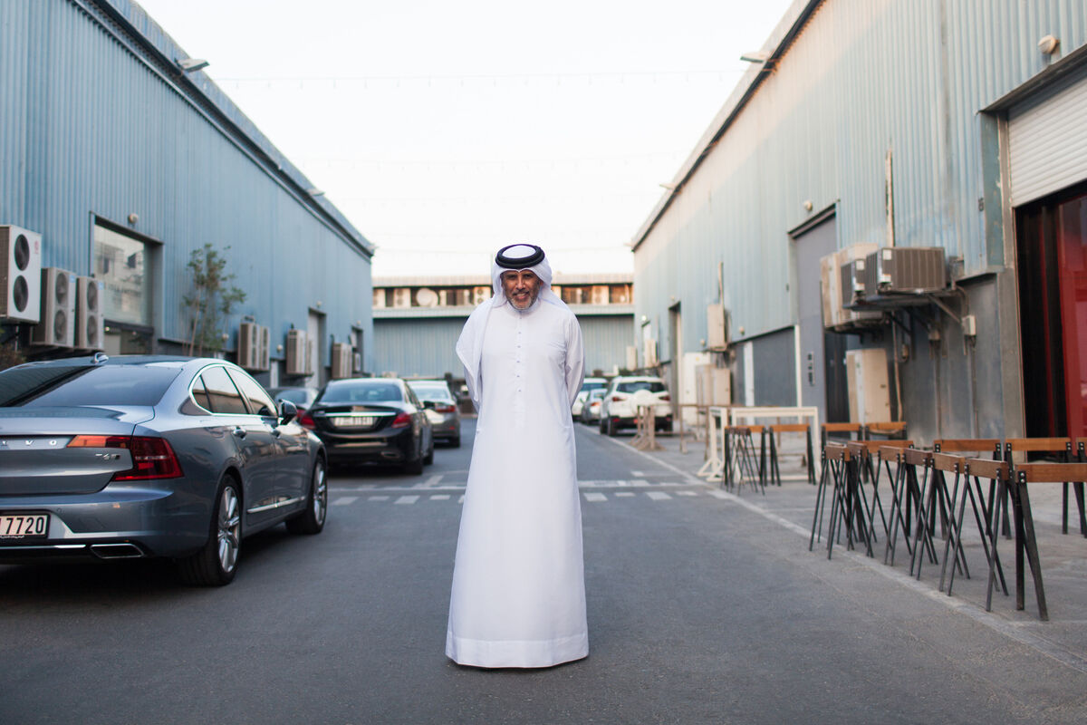 Portrait of Abdelmonem Bin Eisa Alserkal on Alserkal Avenue, Dubai, by Anna Maria Nielsen for Artsy.