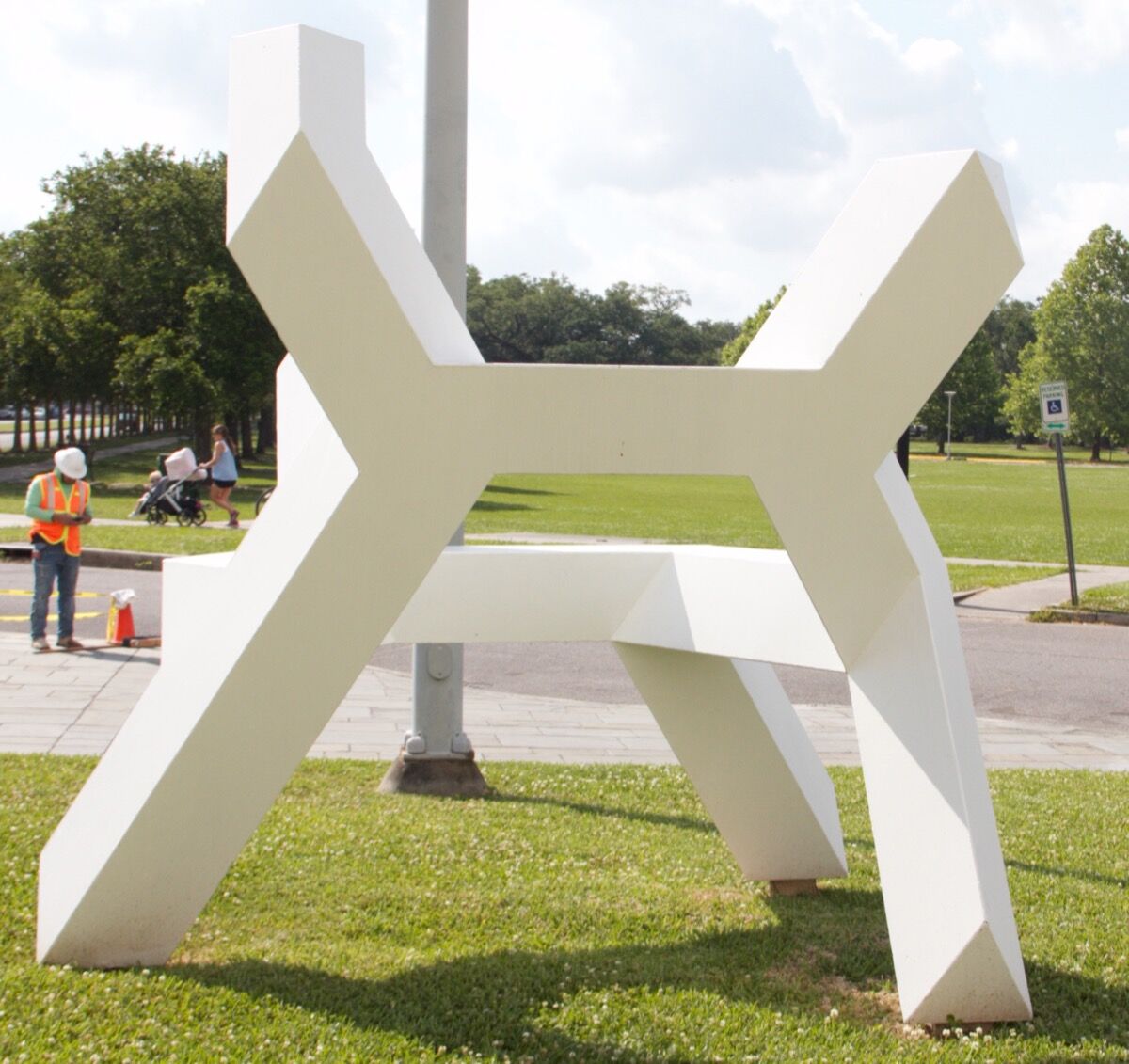 After cleaning: Tony Smith, Lipizzaner, 1976. Courtesy of the New Orleans Museum of Art.