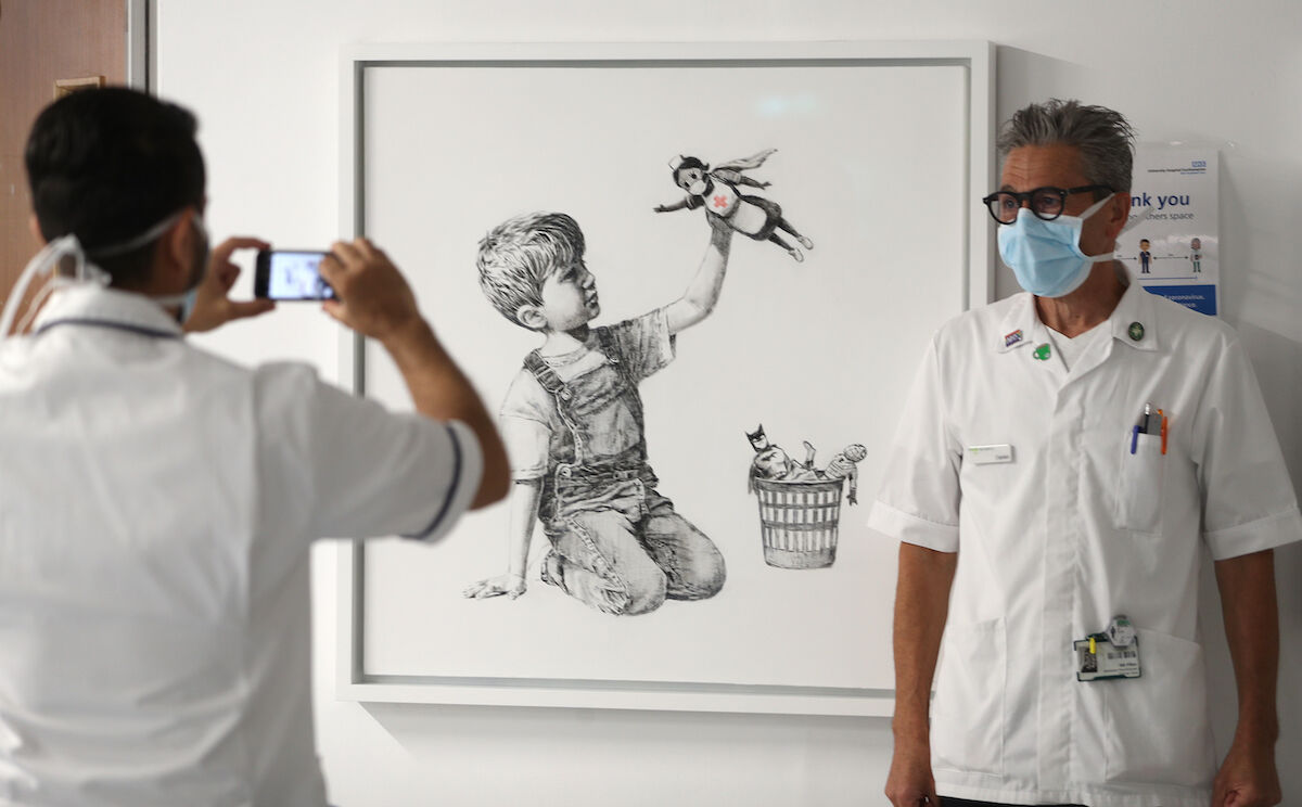 Banksy Created A New Painting For A U K Hospital