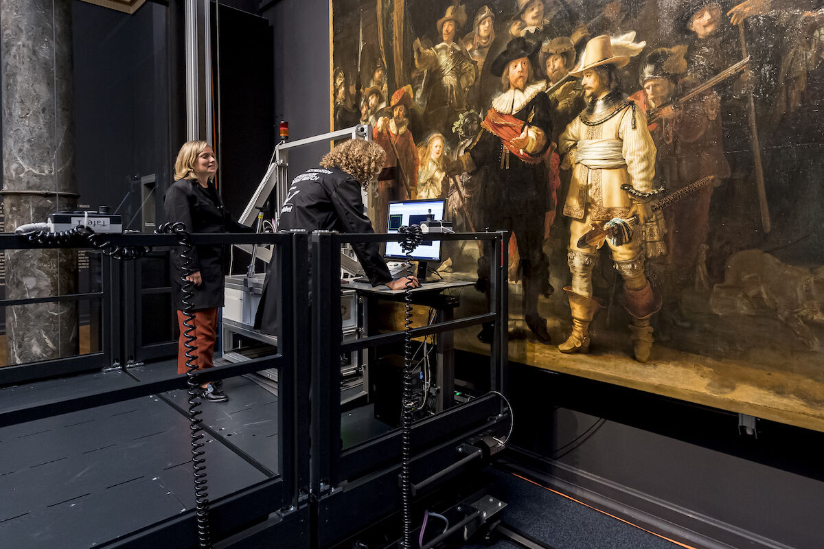 The start of Operation Night Watch. Photo courtesy Rijksmuseum.
