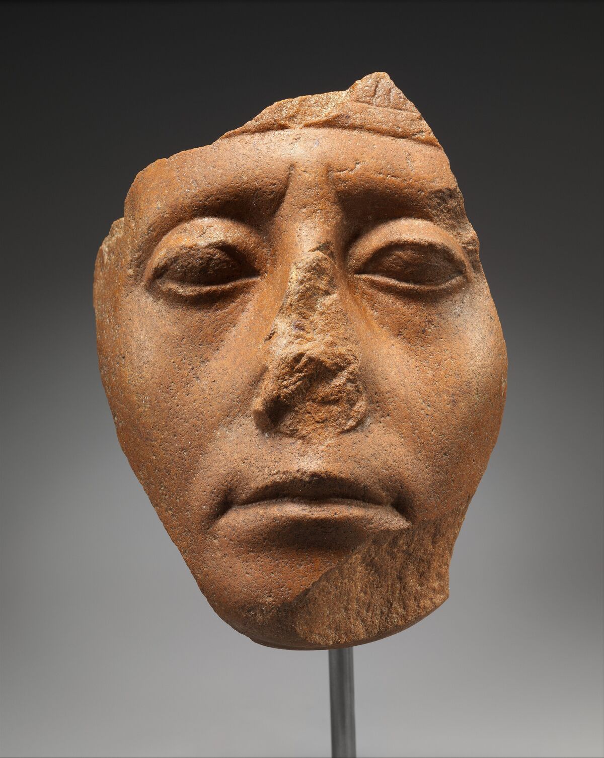Face of Senwosret III, ca. 1878â1840 B.C. Courtesy of The Metropolitan Museum of Art.
