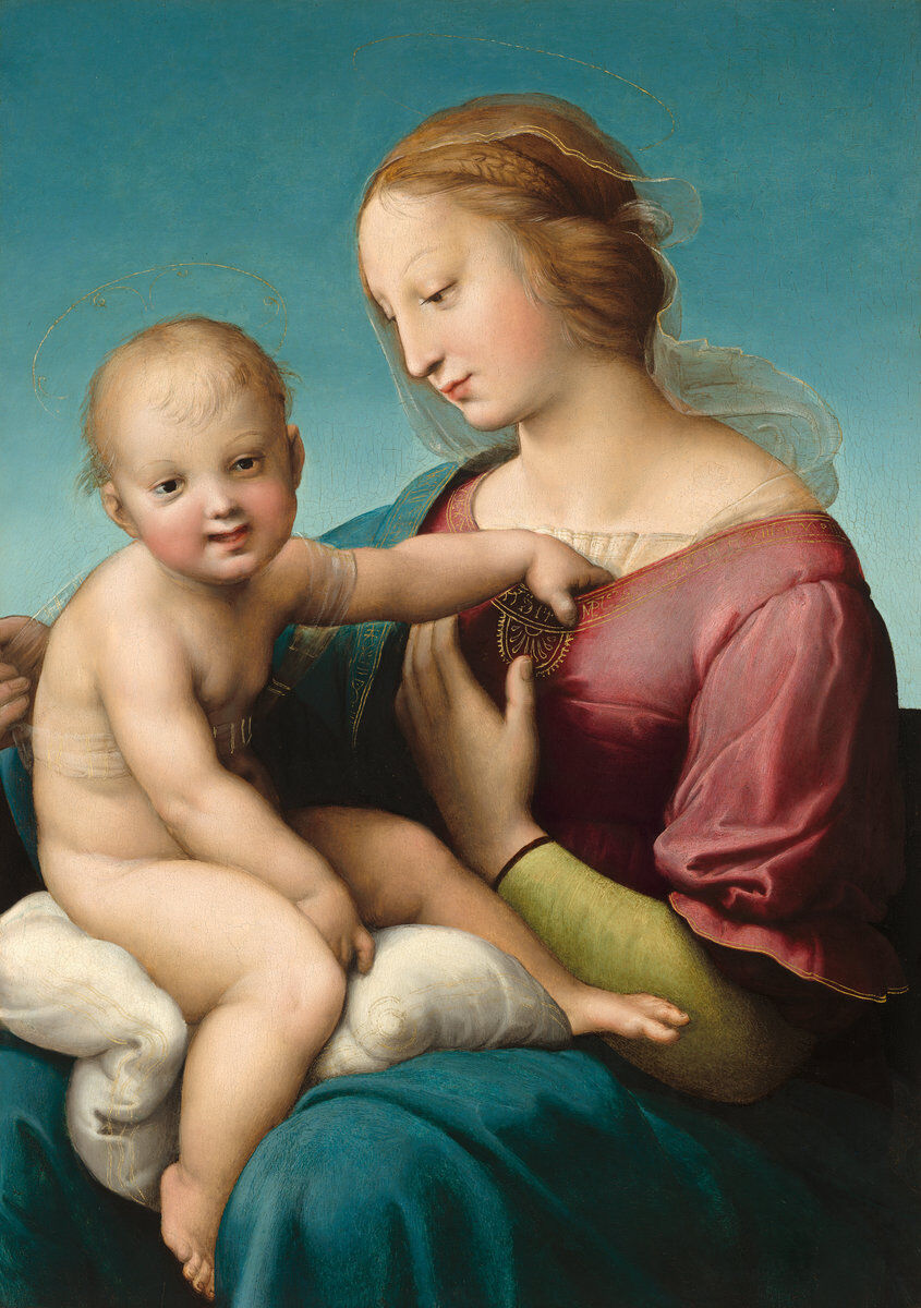 Raphael, The Niccolini-Cowper Madonna, 1508. Courtesy of the National Gallery of Art.