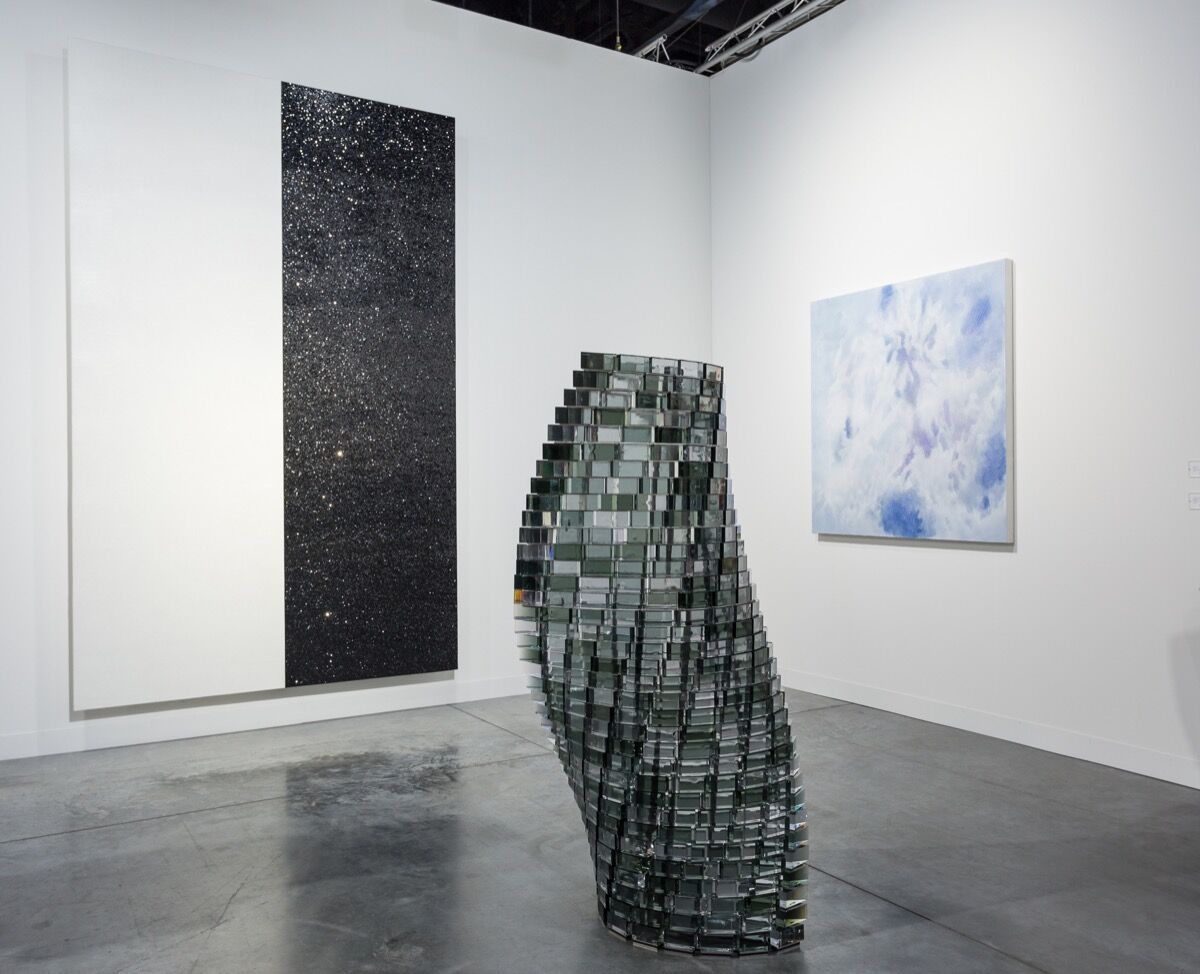 Installation view of Lehmann Maupin’s booth at Art Basel in Miami Beach, 2017. Photo by Alain Almiñana for Artsy.
