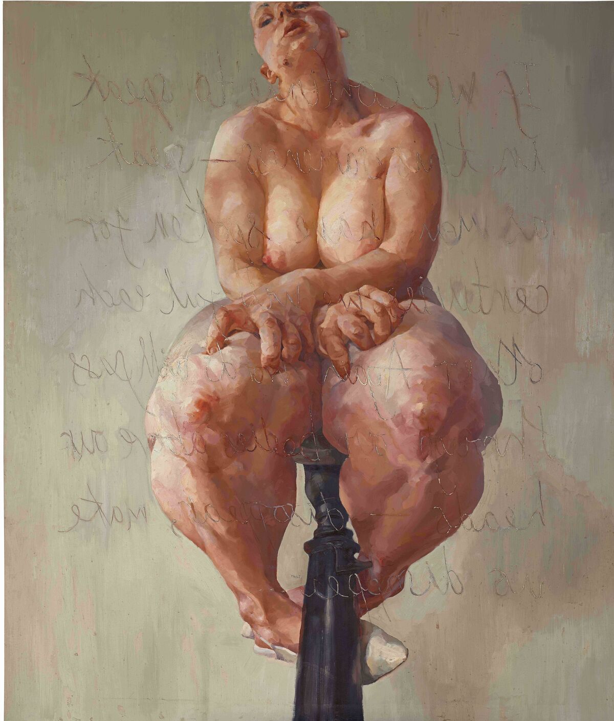Jenny Saville, Propped, 1992. Courtesy of Sotheby's.