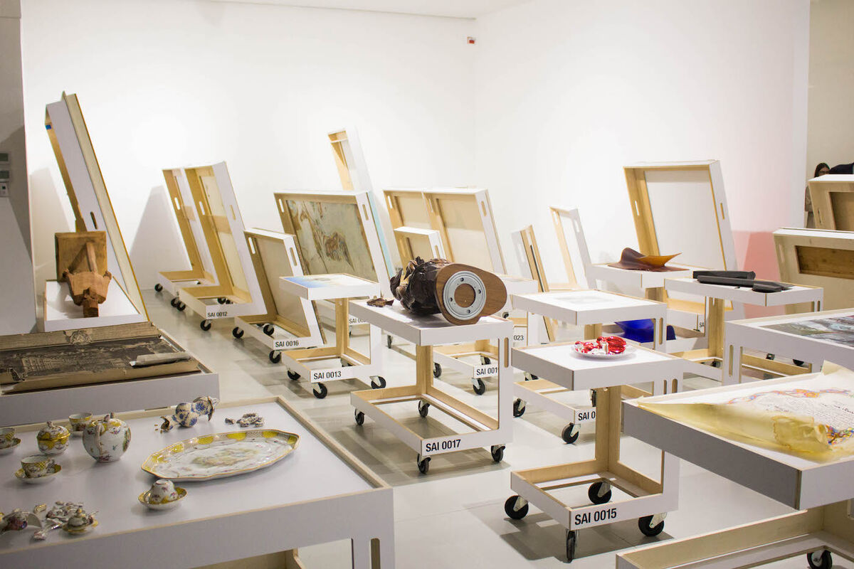 Installation view of  “No Longer Art: Salvage Art Institute”at  Museo  de Arte de Zapopan, Mexico, 2018. Courtesy of SAI.