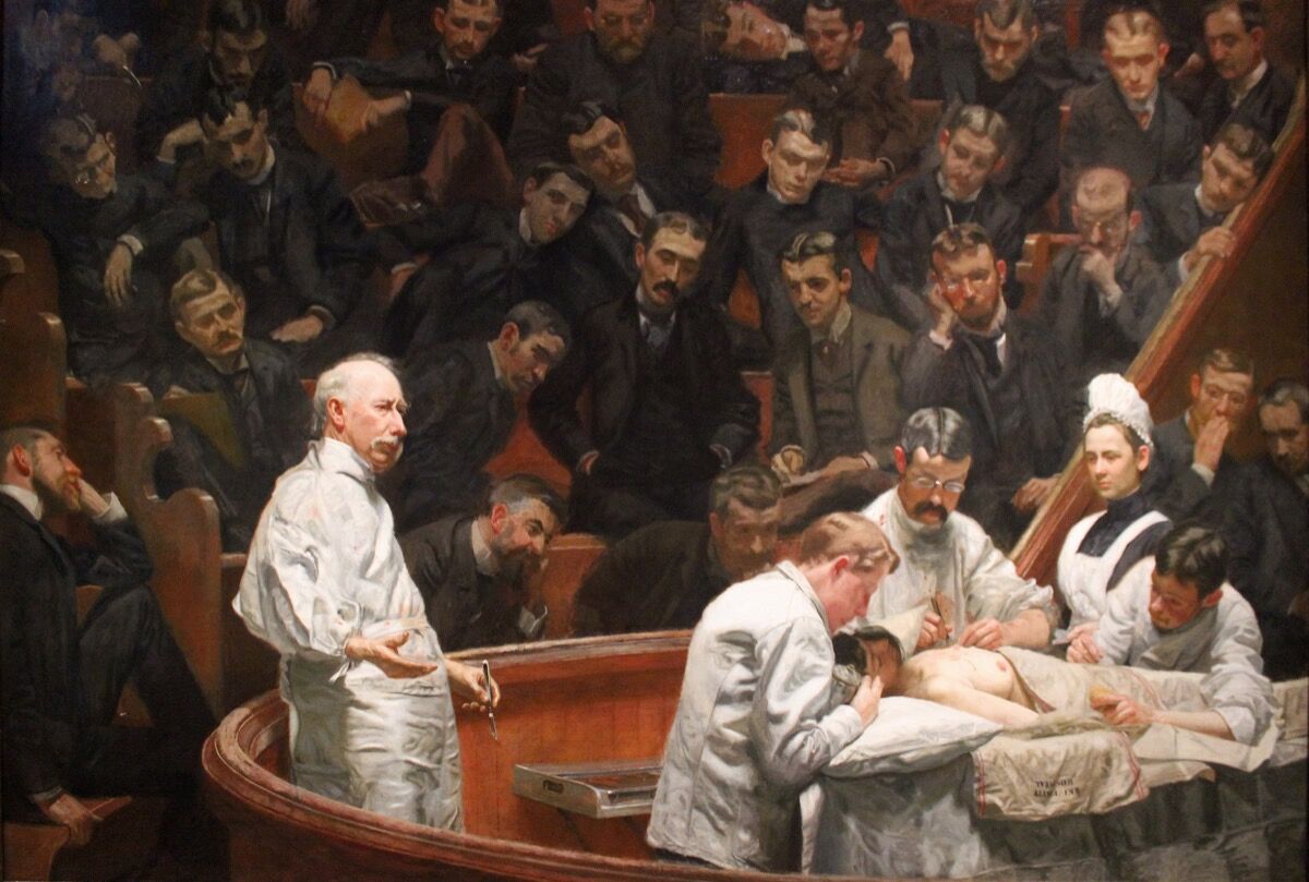 Thomas Eakins, The Agnew Clinic, 1889. Imagen vía Wikimedia Commons.