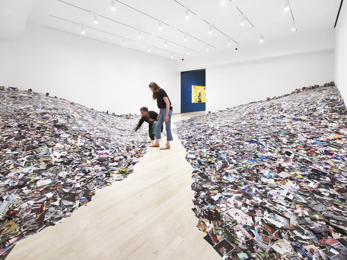 Installation view of “snap+share: transmitting photographs from mail art to social networks,” 2019, at SFMOMA. Photo © Matthew Millman Photography.