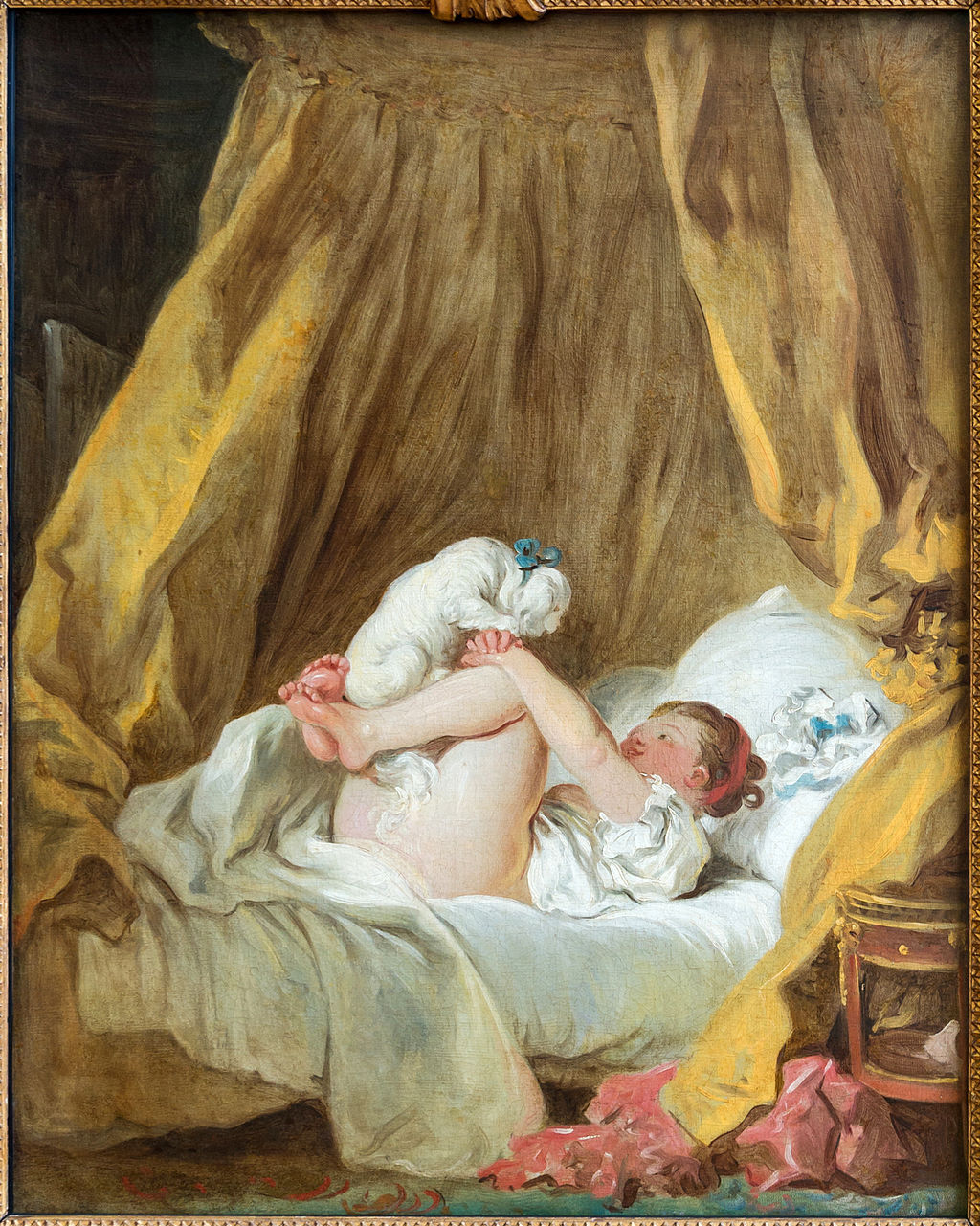 Jean-Honoré Fragonard, Girl with a Dog, 1770. Image via Wikimedia Commons.