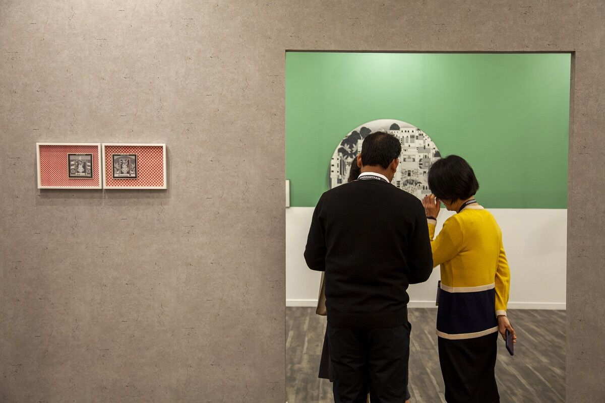 Installation view at India Art Fair, 2020. Photo by Jeetin Sharma. Courtesy of India Art Fair.
