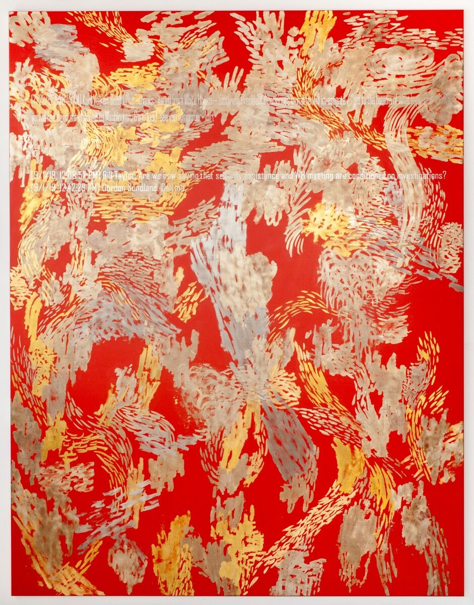 Jenny Holzer, Call me, 2019. Photo by Jake Forney. © (2019) Jenny Holzer, member Artists Rights Society (ARS), NY. Courtesy of the artist and Hauser & Wirth